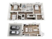 T1 floor plan The Water Tower District at Schilling Farms