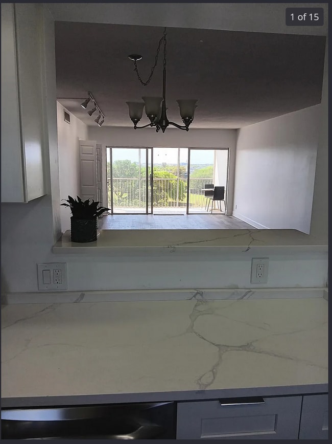 view from kitchen - 3050 N Palm Aire Dr Unit 702