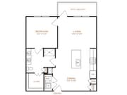 1 Bedroom | 1 Bathroom | 826 Sq. Ft. | Income Restricted