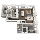 2x2 C floor plan Dianne