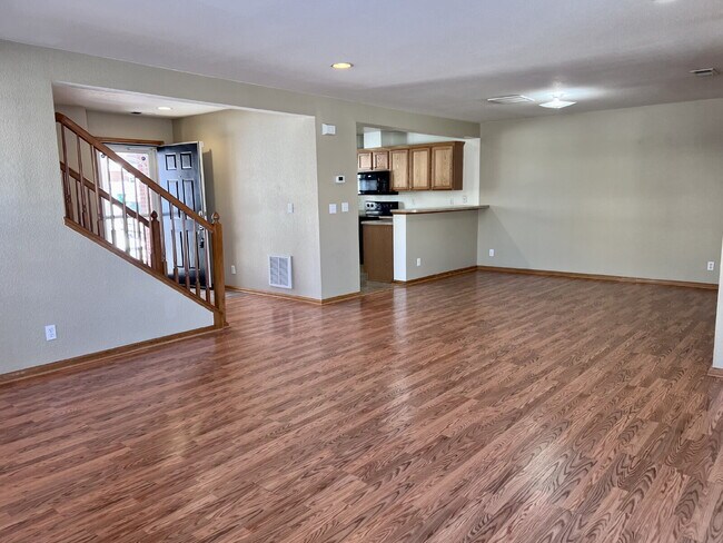 Photo - Beautiful 3 Bed/2.5 Bath End Unit Two-Level Townhome! Wonderful Deck off Living Room with backyar...