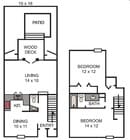2BR/1.5BA