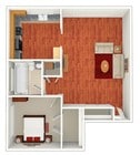 1BR/1BA
