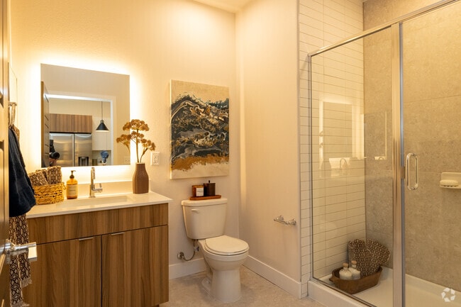 1BR, 1BA - 686SF - A1 - Bathroom - Flats on the A