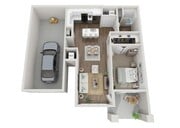 Floor Plan 1C | Seasons at Mount Pleasant | Apartments in Mount Pleasant, WI