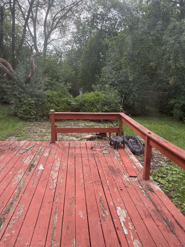 part of deck facing back of yard - 4727 N 46th St