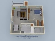 1BR/1BA
