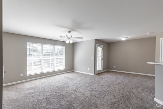 2BR, 2BA - 1,220SF (Type F) - Living Room - Mews Apartments