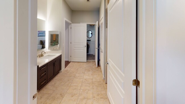 Modernized bathrooms and oversized closets