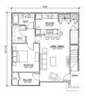 Lake Erie - 950 Sq. Ft., 1 Bed, 1 Bath, 1st Floor
