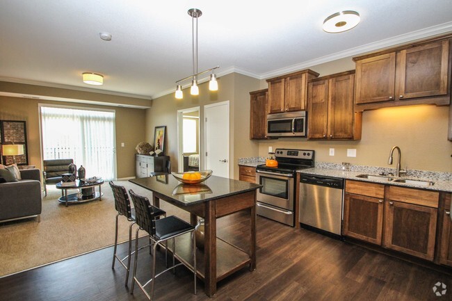 The Monroe kitchen - The Flats at Cedar Grove Rental