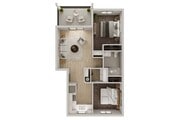 Point - 2 BD / 1 BA
