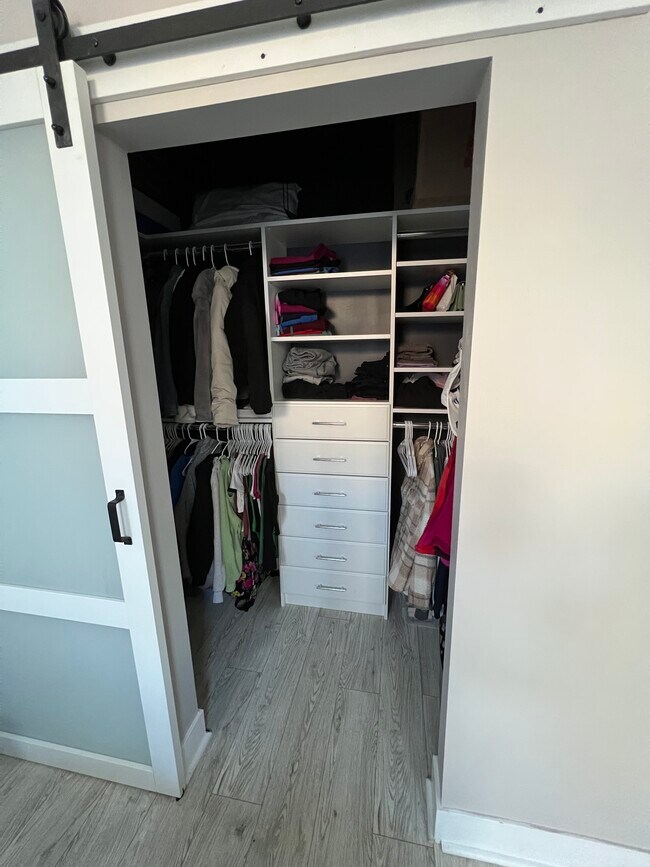 Walk in closet with built in’s - 2336 N Southport Ave Unidad #1Front