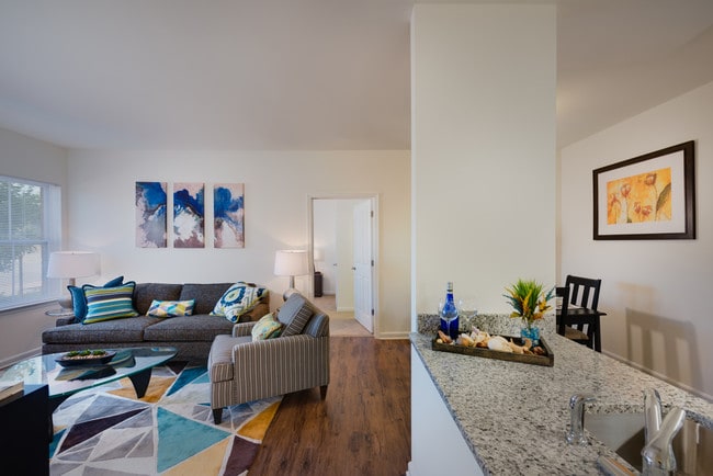 3 Bedroom Living Room - Residences at Jefferson Crossing