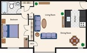 1BR/1BA