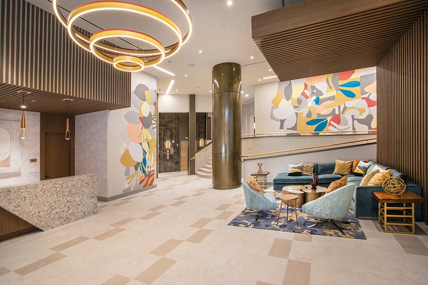 Art-inspired Lobby at 1 Martine