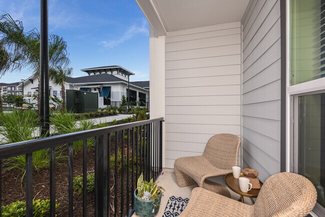 A cozy balcony perfect for every season