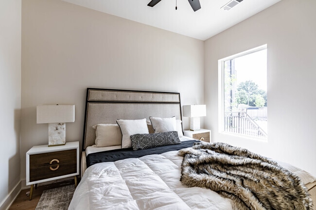 1BR, 1BA - 548SF - Primary Bedroom - The Haysboro