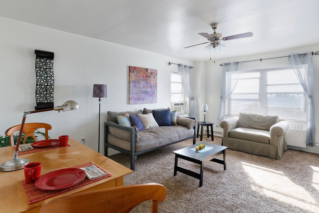 Ceiling fans in every unit - Quality Hill Towers Rental