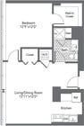 1R floor plan The Hecht Warehouse