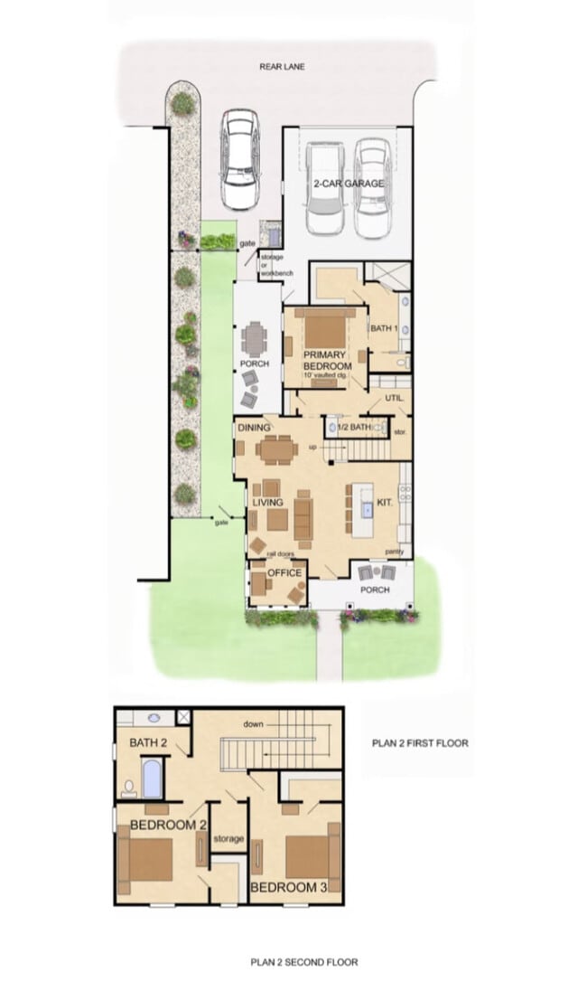 Residence Two Floor Plan - The Residences at Cardinal Woods