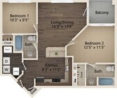 Eastover floor plan Ayrsley Lofts