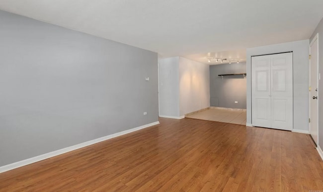 Living room into dining area
