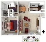 Village Green - 1B1B - Cedar 732-771 SF - 3D Furn.jpg
