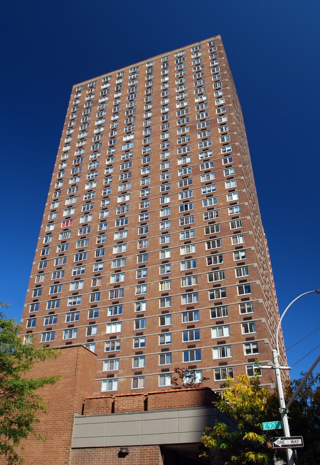 Looking up from the south - Mill Rock Plaza