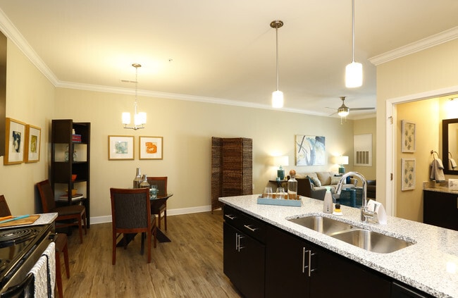 South 1BR, 1.5BA - Living/dining area