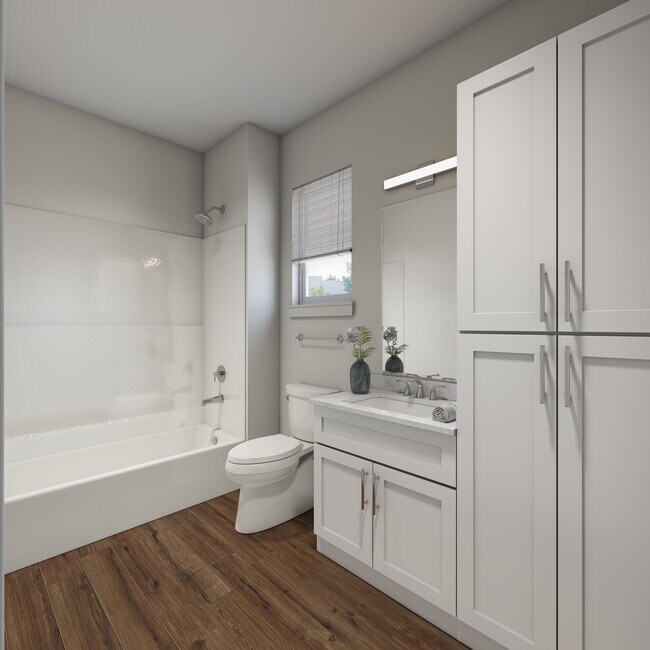 3BR, 2BA 2nd fl. - 1,110SF - Bathroom