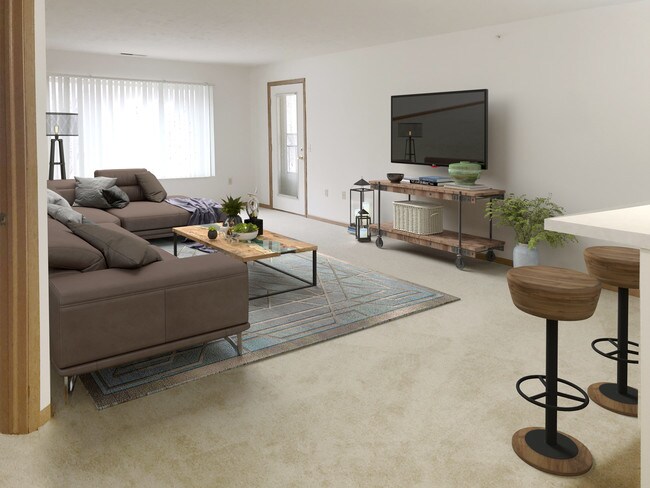 Living Room *Virtually Staged - Riverwood Estates Apartments