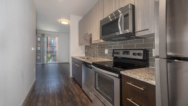 Kitchen and Living Area with Hard Surface Flooring