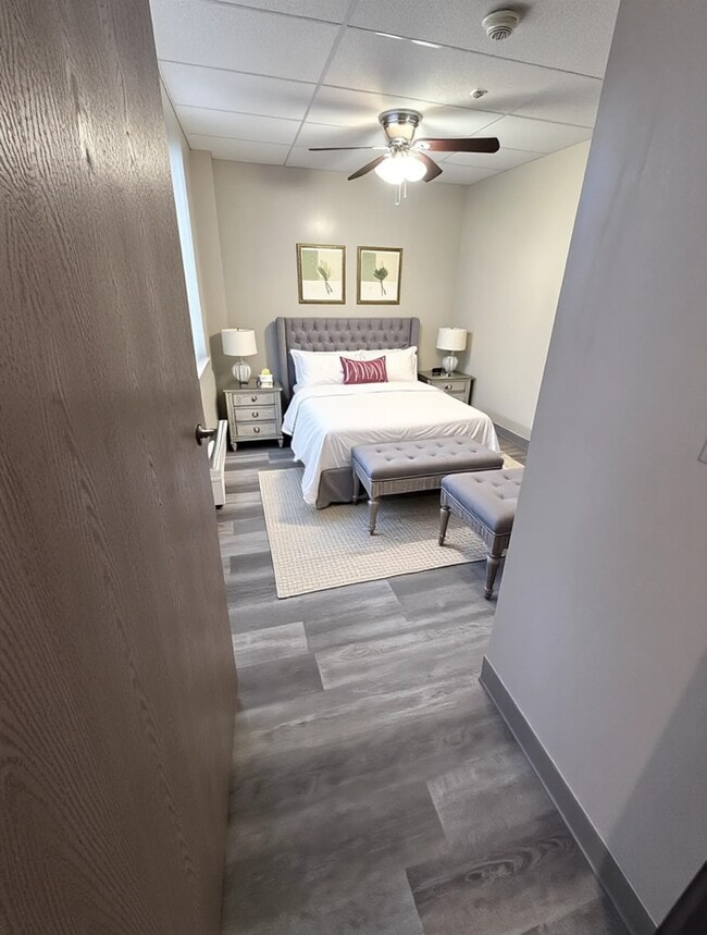 1-Bedroom Bedroom Virtually Staged - Madison Street Apartments