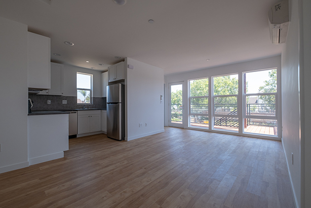 Living Room / Kitchen - 6759 Saranac St Apartments Unit 6759