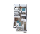 Two Bedroom, One Bathroom