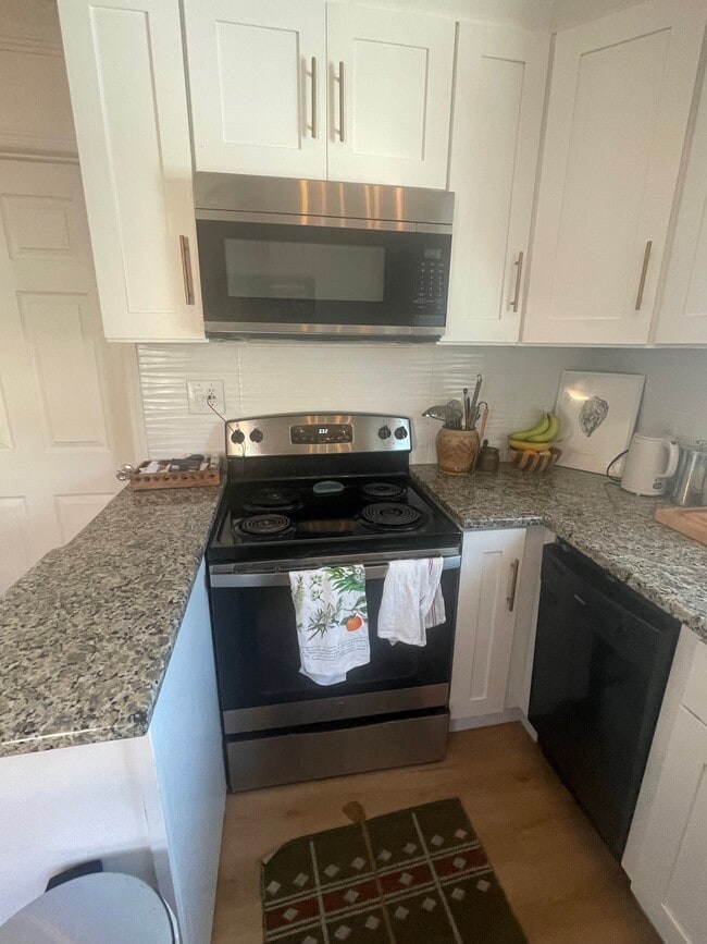 Kitchen - view of stove, microwave and dishwasher - 1134 Bay St NE Unit 1134-1/2 Bay ST NE