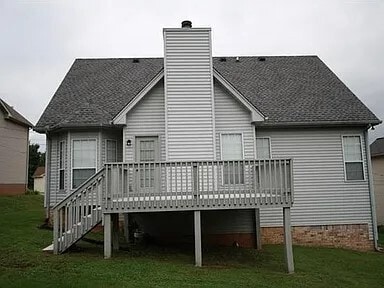 rear of House with deck - 2316 Peak Hill Cv