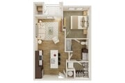 1 Bedroom | 1 Bath | 648 SF