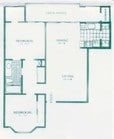 2BR/1BA