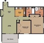 2x2 Floor Plan