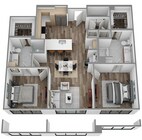 N: 2 bed / 2 bath