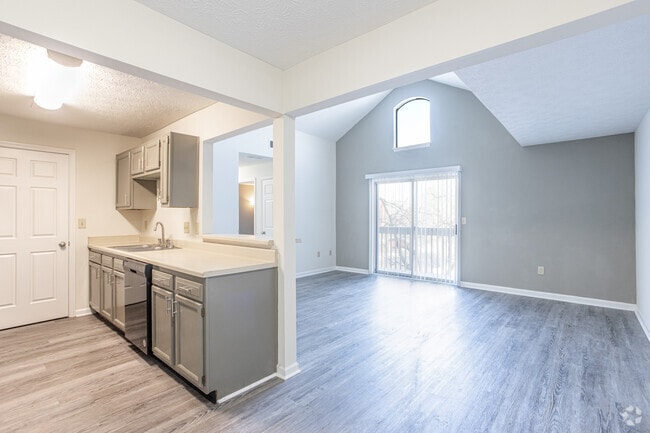 2BR, 1.5BA - 935 - Kitchen and Living Room - Crown Pointe - NEWLY Renovated!