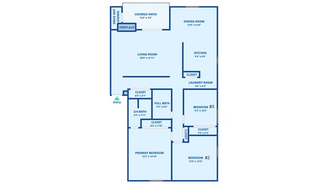 Floor Plan - 7271 S Xenia Cir Condo Unit B - #3