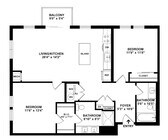 B1 Floor plan W Dimensions