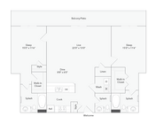 Chesapeake | 2-Bedroom Floorplan