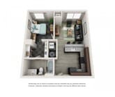 1A One Bedroom_561sqft