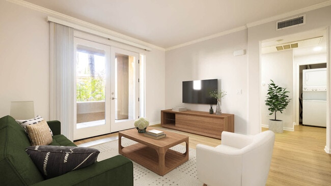 Living Room with Patio and Hard Surface Flooring - Kelvin Court