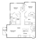 B1HC | 2x2 | 1013 sq ft
