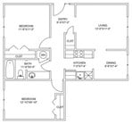 2BR/1BA